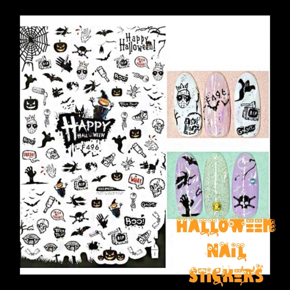 HALLOWEEN SPOOKY 3D NAIL STICKERS